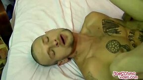 ”Big bad boy Jarvis gets a big white hard shaft in his mouth”
