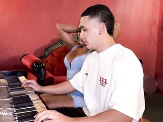 big beautiful woman Piano Teacher Takes Off Her Student's Fuck-rubber - Max Betancur & Carla Morelli