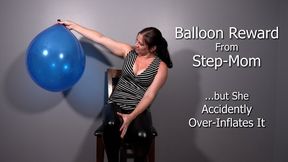 Balloon Reward From Step-Mom... but She Accidently Over-Inflates It - Kylie JacobsX - 4k