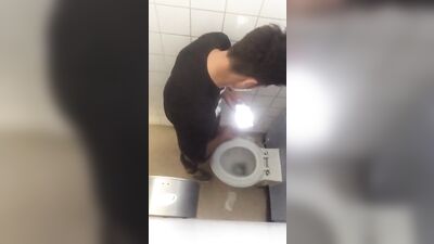 Young Arab Boy Surprised While Jerking Off in the Bathroom