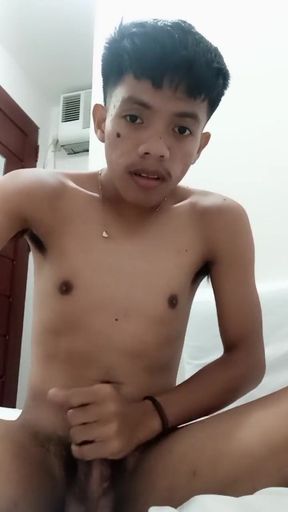 Stepdaddy's Hot Twink Jerks off While Begging for Cum
