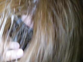 Fucking Big Natural Breasts of Ginger Teen till Biggest Ejaculation on Titties