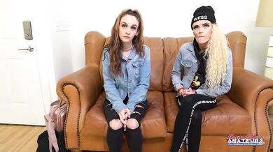 Petite Horny Friends Lola And Sassy Suck Their Juicy Tits!