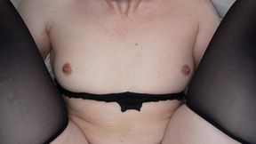 trans beauty allysa etain smokes cigarette while taking cock