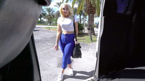 MILF has doubts about getting into van being afraid of XXX act on cam
