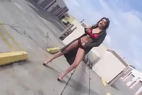 Busty MILF takes on two fat dicks in a wild threesome