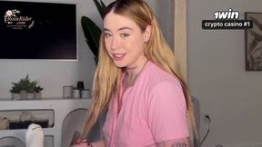 Roused by morning wood, I deep throated off my cool green-eyed step sis, Rosie Rider, and gave her the best oral job - XXX!