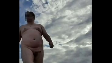 Naturist beach walk