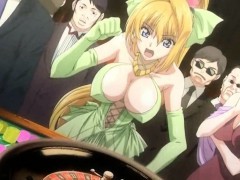 Amorous anime getting asshole fingered