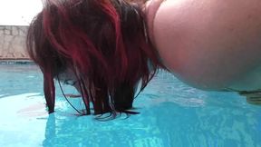 2 Slaves 24h Challenge - Titslave Liz & Slave ThannaA - Chapter 02 - Edgeplay at the Pool - FULL CLIP (wmv)