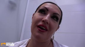horny man bangs tight ass of a tattooed milf before she suck his friends