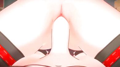 Burnice rides hard and fast in rough hentai sex