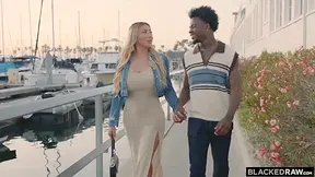Hot Baddie Throats A Monster Cock In Her Debut, She Bounces Her Big Tits While Riding It With Damion Dayski And Cyber Doll