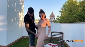 Clara Montoro is loose and needs a piece of El Canijo'_s BIG COCK