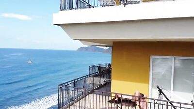 Fucking on the Penthouse balcony in Jaco Beach Costa Rica ( Andy Savage & SukiSukiGirl )