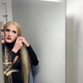 Sexy Blonde Drag Transformation