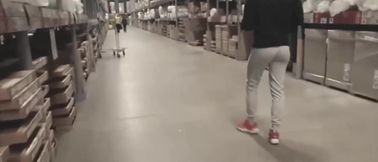 (21.9) AHV - Risky jerk off in IKEA