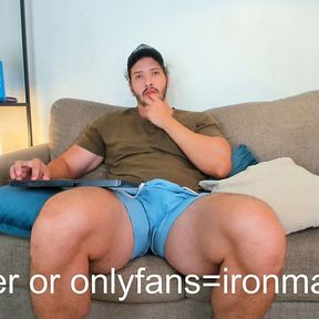 BIGGER  guy touching dick uncut webcam fresking so long  bigger balls  sexy shorts  amazin smile  feets thick legs