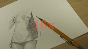 Step sister&#039;s nude sketch