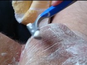 BBW Schlampe macht Rasur Versuch 2 ** der Rasierer **