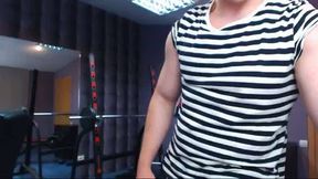 Flexing Muscle in the Gym