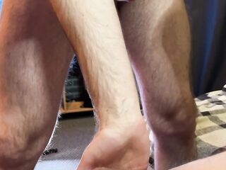 Homemade homosexual porn. Drilled in the booty with a large wang. This cum in his booty and balls