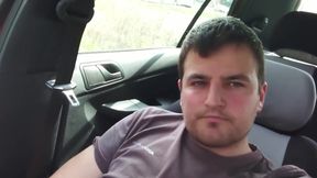Jerking off in the car, maybe someone will see me
