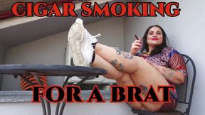 SMOKING CIGAR FOR A BRAT