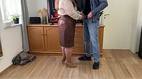Curvy MILF gets a special birthday surprise