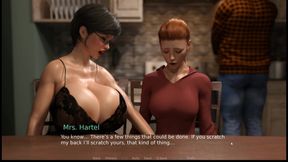 MILF Breeder [ Futa Ntr Hentai Game ] Ep.13 My Teacher Suck My Cock Under the Table While Her Husband Cook in the Same Room!