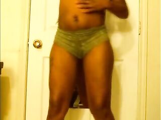 Hot dancing in the mirror in my undies and brassiere
