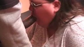 Two BBCs fuck a chubby slut in a wild 3some