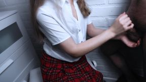 2-in-1 JOI My Girlfriend Jerks Me off in College Girl and Tracksuit Fetish Outfits