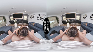 UP CLOSE VR - POINT OF VIEW Puny Isabella Adorable Puts Lots Of Slaver On Your Yam-sized Pink cigar Before Getting Spread