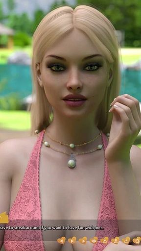 Helping the Hotties 20 - Naomi Rubbing Her Pussy Purposely to Show Alex