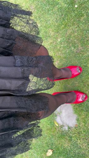 Love the way my skirt floats on the breeze