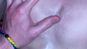 Barebacking a ripped college ginger twunk