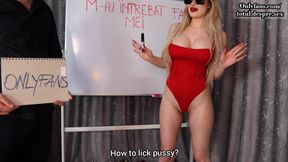 My fans asked me - How to lick a pussy?