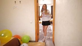 Bad student quickly popping all