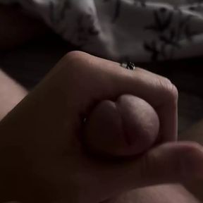 Jerking my hard cock, great cum!