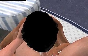 Foxy 3d tranny sucks cock and gets fucked anally