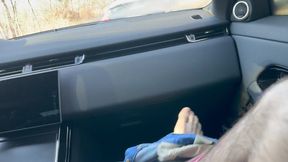 Serenity Cox cheats on her husband with his friend and gets a sticky creampie in the car