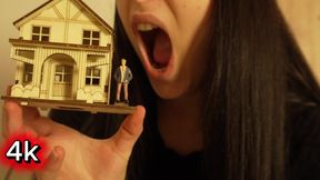 Giantess Finds Tiny House Tastes Her New Toy 4k