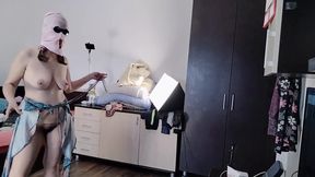 Amateur Wife Has Fun Trying on Clothes That She Cuts
