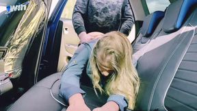 Swife katy gave me a fat cum-shot on my rosy pussy. Part2 - moist doggy-style style sex!