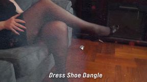Eve Dangles heels in Pantyhose and Dress 07