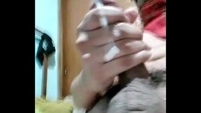 Mira toda la leche que me saque de la vergota