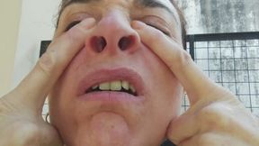 My nose looks like a piglet's.