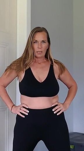 Kimi workout catches you watching.