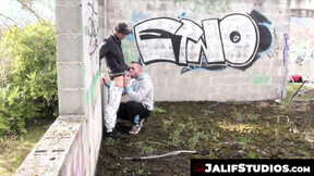 ”Mike Tiger & Kamel indulge in a wild outdoor fuck”